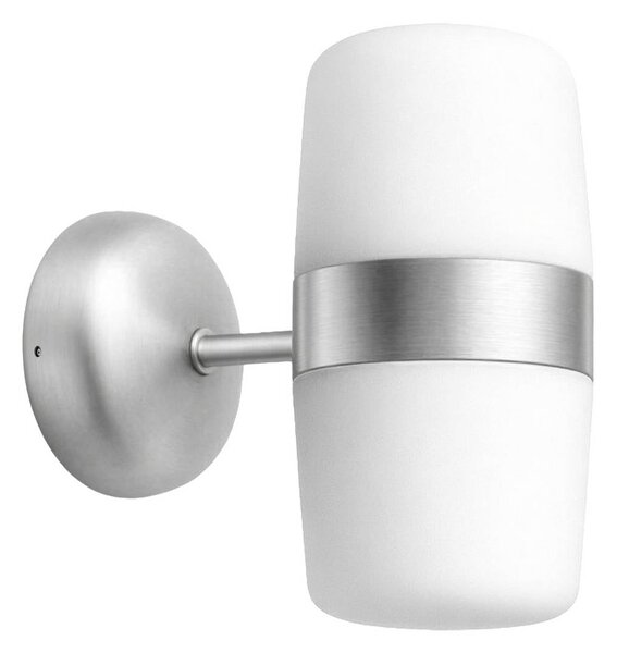 Northern Nástěnné světlo LED, hliníková barva, Ø 23 cm, 2 žárovky, stmívatelný, Hliník / šedá / zinek, Koupelna, Hliník, Design