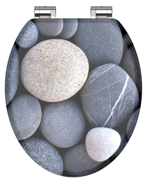 Eisl Sanitär WC prkénko MDF Soft Close Grey Stones 80130