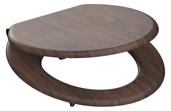 Eisl Sanitär WC prkénko MDF Soft Close Dark Wood 80193