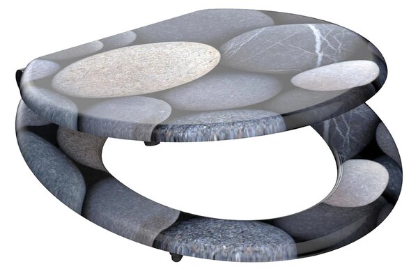 Eisl Sanitär WC prkénko MDF Soft Close Grey Stones 80130
