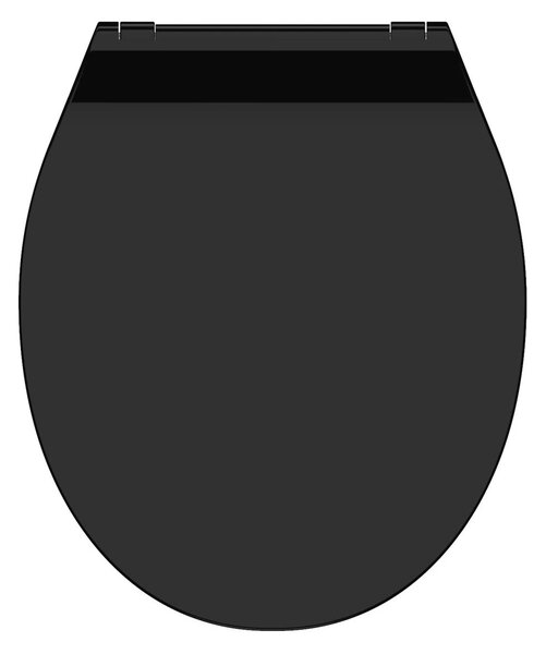 Eisl Sanitär WC prkénko Duroplast Soft Close Slim Black 82710