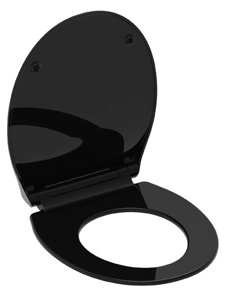Eisl Sanitär WC prkénko Duroplast Soft Close Slim Black 82710