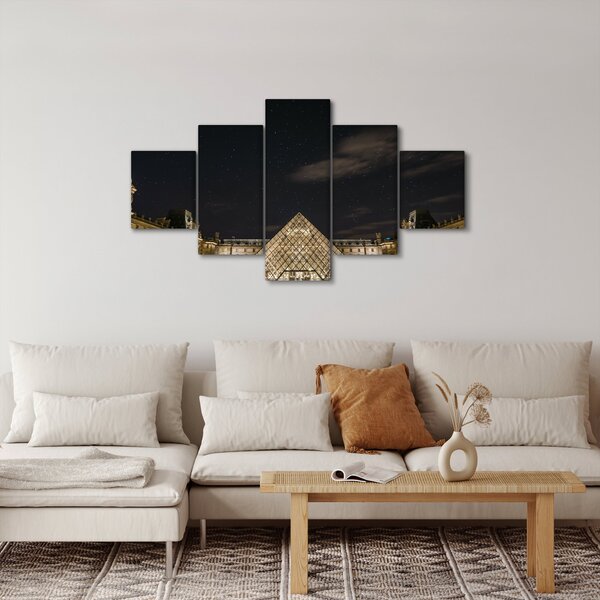 Obraz - Louvre v noci (125x70 cm)