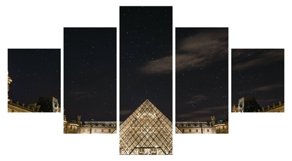 Obraz - Louvre v noci (125x70 cm)