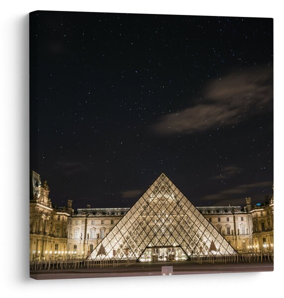 Obraz - Louvre v noci (30x30 cm)