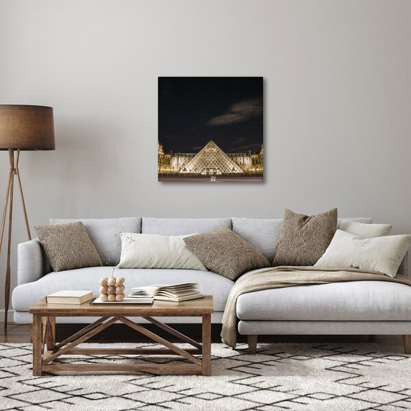Obraz - Louvre v noci (30x30 cm)