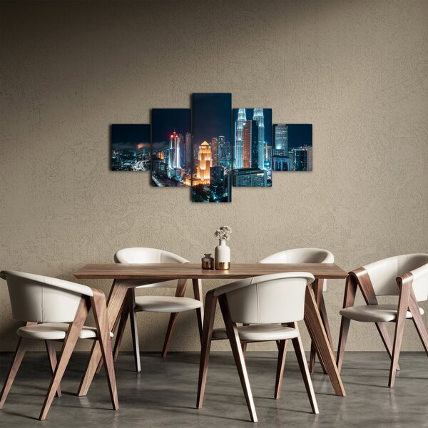 Obraz - Noc v Kuala Lumpur (125x70 cm)