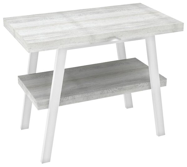 Sapho Sapho TWIGA umyvadlový stolek 80x72x50 cm, bílá mat/dub starobílý