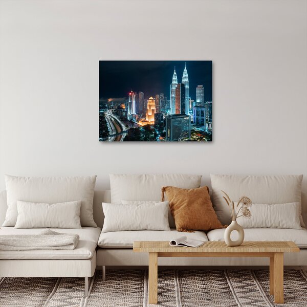 Obraz - Noc v Kuala Lumpur (70x50 cm)