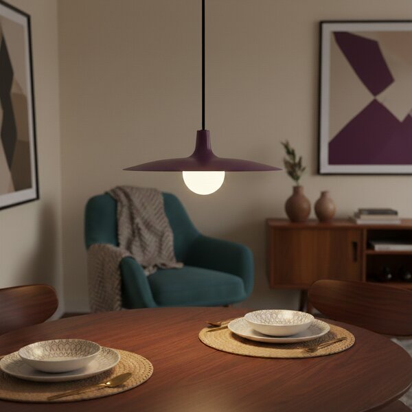 Retro závěsné svítidlo fialové pro kolejnicový systém 1-fázové - Slimline Panzi