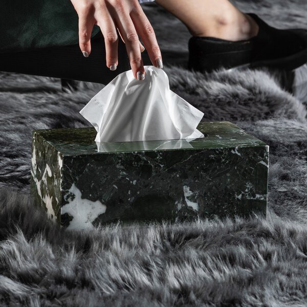 Royal Bee Design designové kryty papírových kapesníků Marble Tissue Rectangular Box
