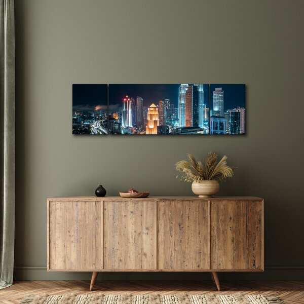 Obraz - Noc v Kuala Lumpur (170x50 cm)