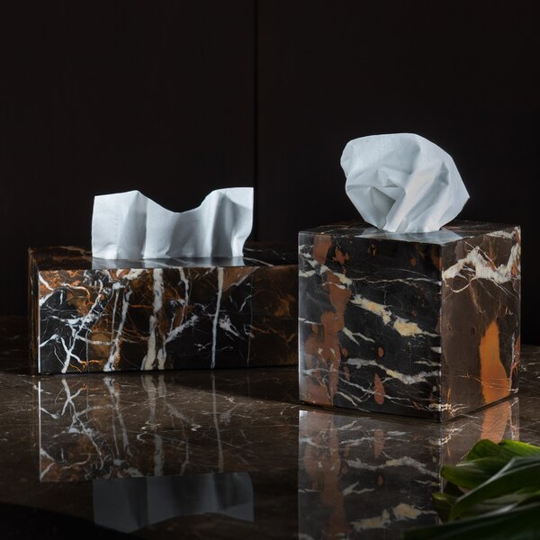 Royal Bee Design designové kryty papírových kapesníků Marble Tissue Rectangular Box