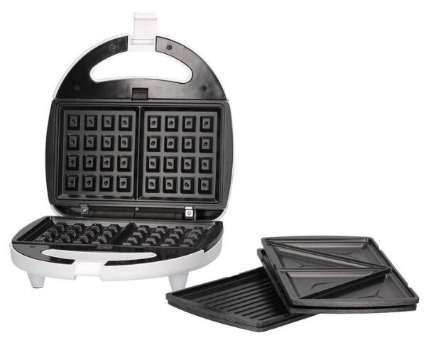 Toustovač, vaflovač a gril 3v1 Väline Pipu, 750W, bílý, 3 roky záruka