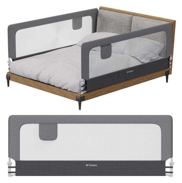 Bezpečnostní zábrana na postel Cover 30 šedá 200 cm