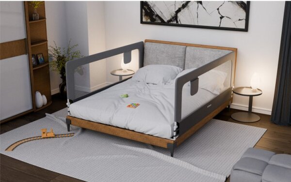 Bezpečnostní zábrana na postel Cover 30 šedá 200 cm