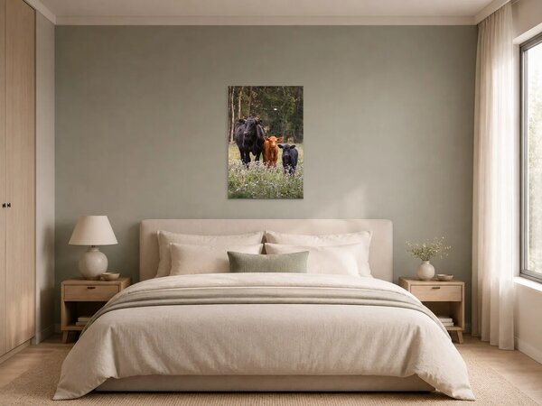 Telata na rozkvetlé pastvině – Jednodílný obraz, 50 × 70 cm