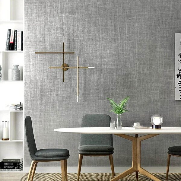 4Leaders Vinylová tapeta na zeď šedá 60×300 cm