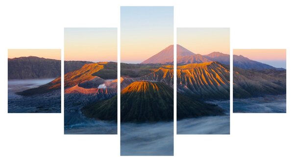 Obraz hory Bromo v Indonésii (125x70 cm)