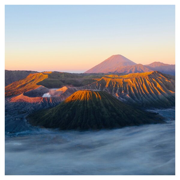Obraz hory Bromo v Indonésii (30x30 cm)