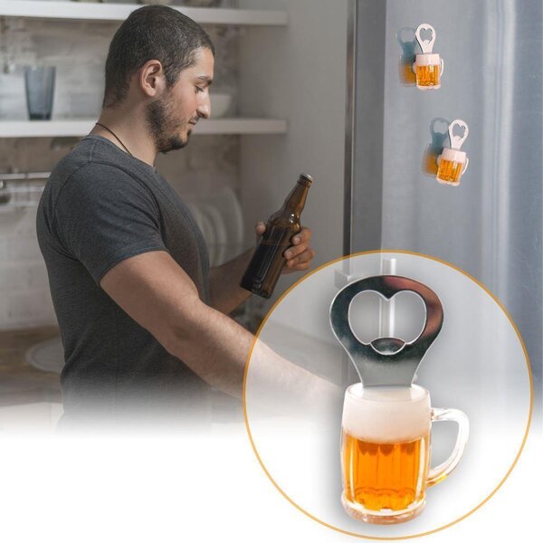 Otvírák na pivo s magnetem