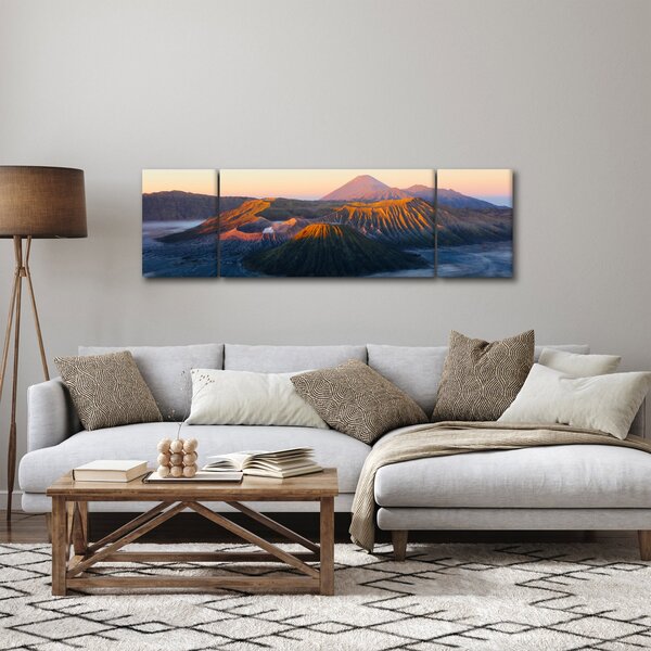 Obraz hory Bromo v Indonésii (170x50 cm)
