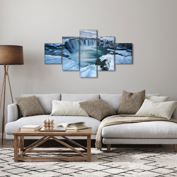 Obraz - Vodopád Bohů, Island (125x70 cm)