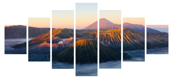 Obraz hory Bromo v Indonésii (210x100 cm)