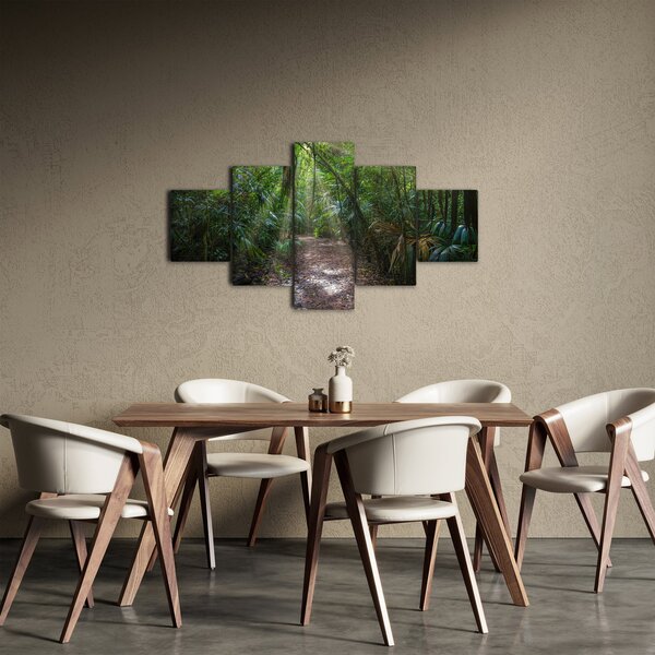 Obraz - Sluneční paprsky v džungli (125x70 cm)