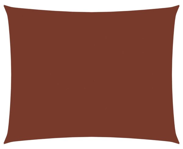 Stínící plachta oxfordská látka obdélníková 2 x 3,5 m cihlová
