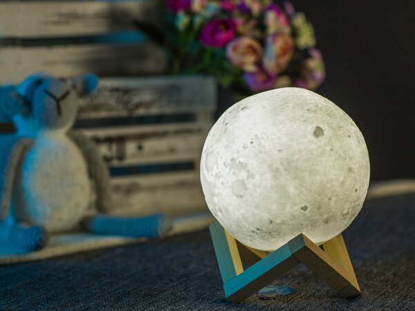 Sdeko Noční lampa 3D měsíc velký