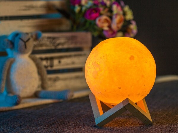 Sdeko Noční lampa 3D měsíc velký