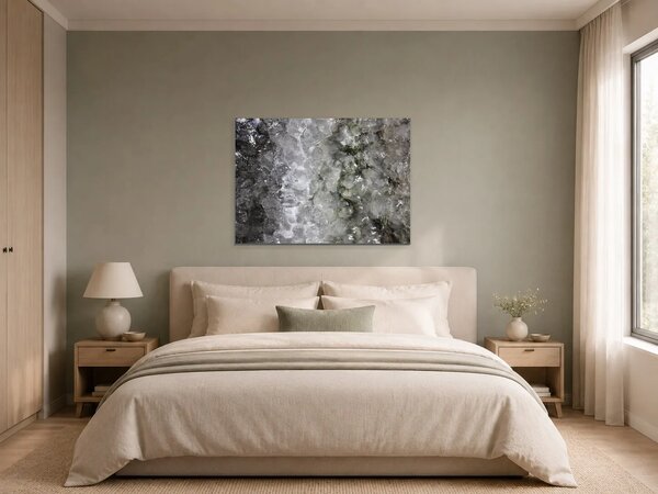 Struktura ledu – Jednodílný obraz, 70 × 50 cm
