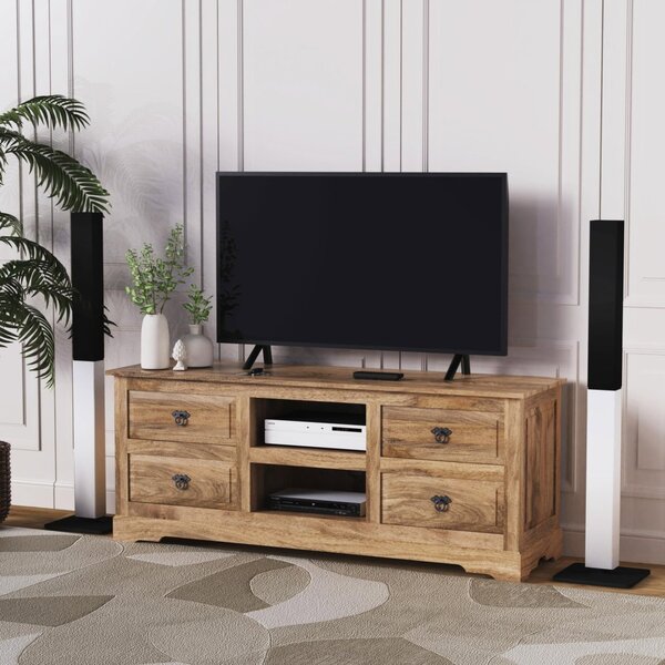 TV stolek 150x60x45 Guru z masivu mango