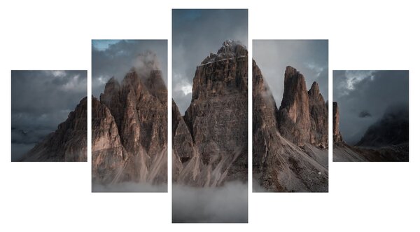 Obraz - Tři Zuby, Italské Dolomity (125x70 cm)