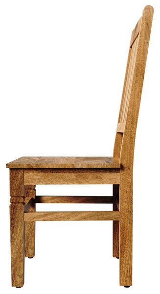 Židle s žebrováním Guru z masivu mango