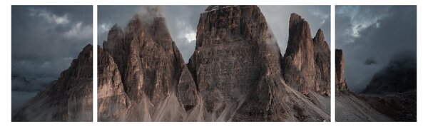 Obraz - Tři Zuby, Italské Dolomity (170x50 cm)