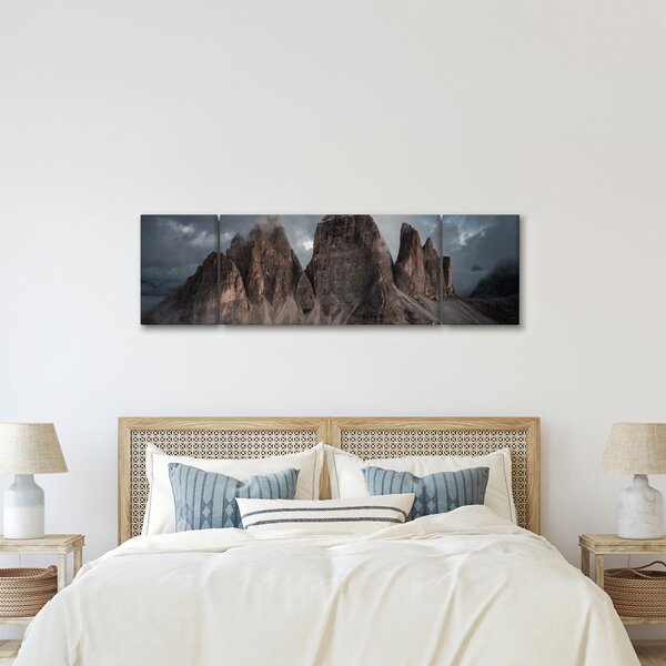 Obraz - Tři Zuby, Italské Dolomity (170x50 cm)