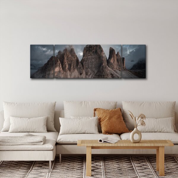Obraz - Tři Zuby, Italské Dolomity (170x50 cm)