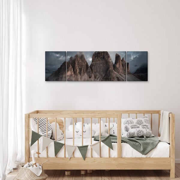 Obraz - Tři Zuby, Italské Dolomity (170x50 cm)