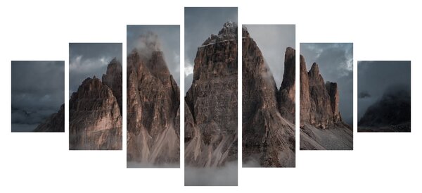Obraz - Tři Zuby, Italské Dolomity (210x100 cm)