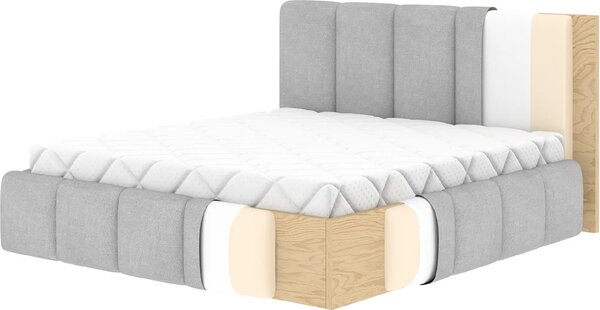 Eltap Čalouněná postel Edvige Materiál a barva potahu: Sawana 05 - tmavě šedá, Rozměr: 140x200