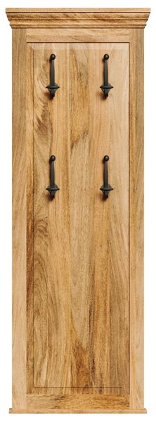 Věšák Guru s 4 háčky 50x140x2,5 z masivu mango