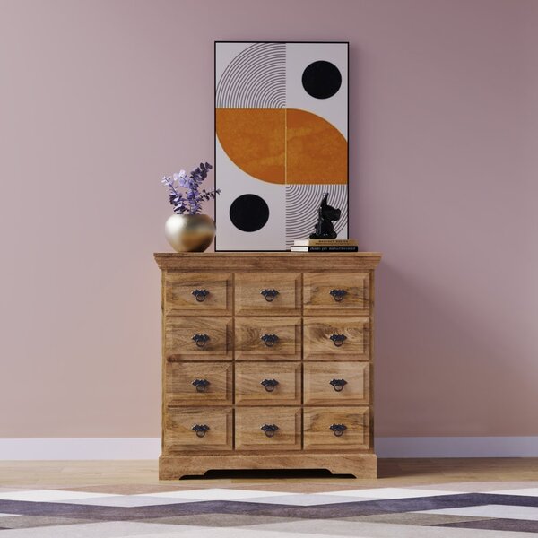 Komoda 90x90x45 Guru z masivu mango