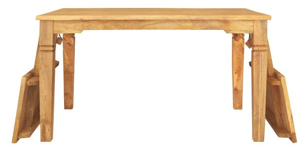 Rozkládací jídelní stůl Guru 140/220x90 z masivu mango