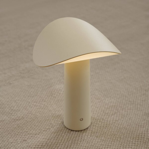 GEJST LED stolní lampa Lium, světle žlutá, 2 700 K, USB, stmívatelný, Žlutá / oranžová, Obývací pokoj / jídelna, kov, Moderní