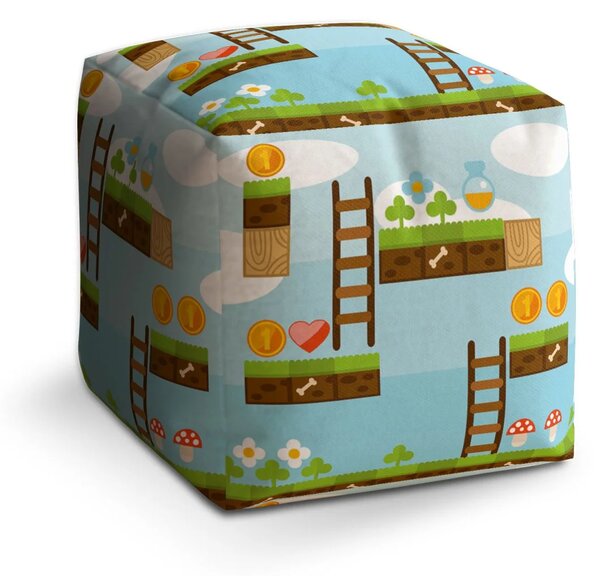 Sablio Taburet Cube Videohra 2 - 40x40x40 cm