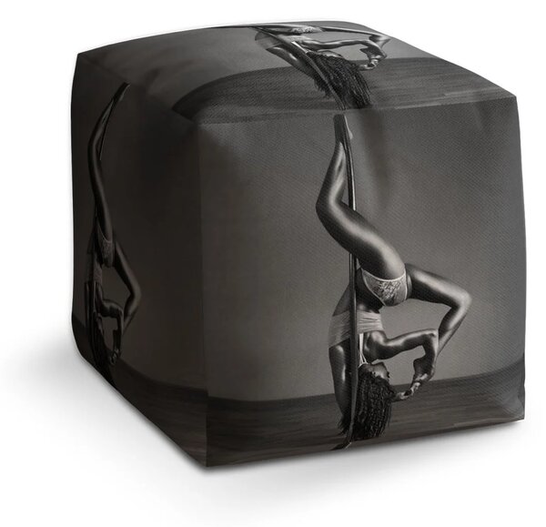 Sablio Taburet Cube Pole dancer - 40x40x40 cm