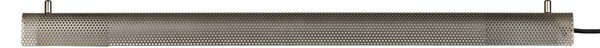 GEJST závěsné světlo Radent, ocelově šedé, délka 70 cm, G13 LED, Hliník / šedá / zinek, Obývací pokoj / jídelna, kov