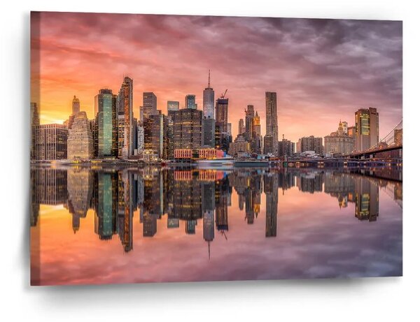 Sablio Obraz New York Západ slunce - 90x60 cm